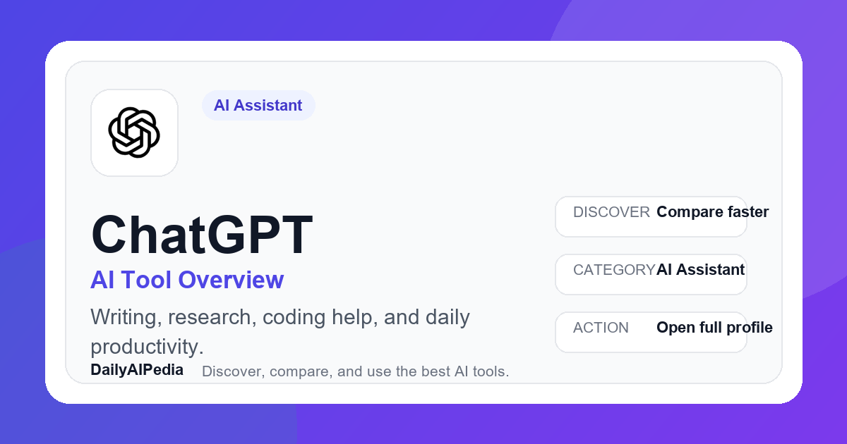 ChatGPT: AI Tool Overview
