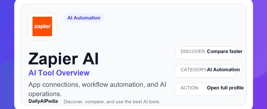 Zapier AI: AI Tool Overview