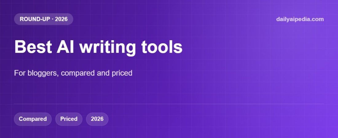 Best AI Writing Tools for Bloggers in 2026: Compared and Priced