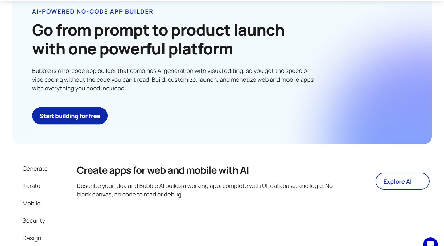 Bubble.io Review 2026: AI App Builder, Mobile Apps and Pricing