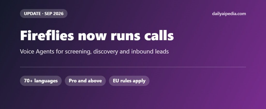 Fireflies Voice Agents: AI That Runs Your Calls, and the Hiring Rules That Come With It