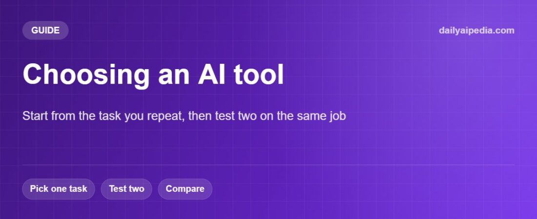 How to Choose the Right AI Tool Without Wasting Money
