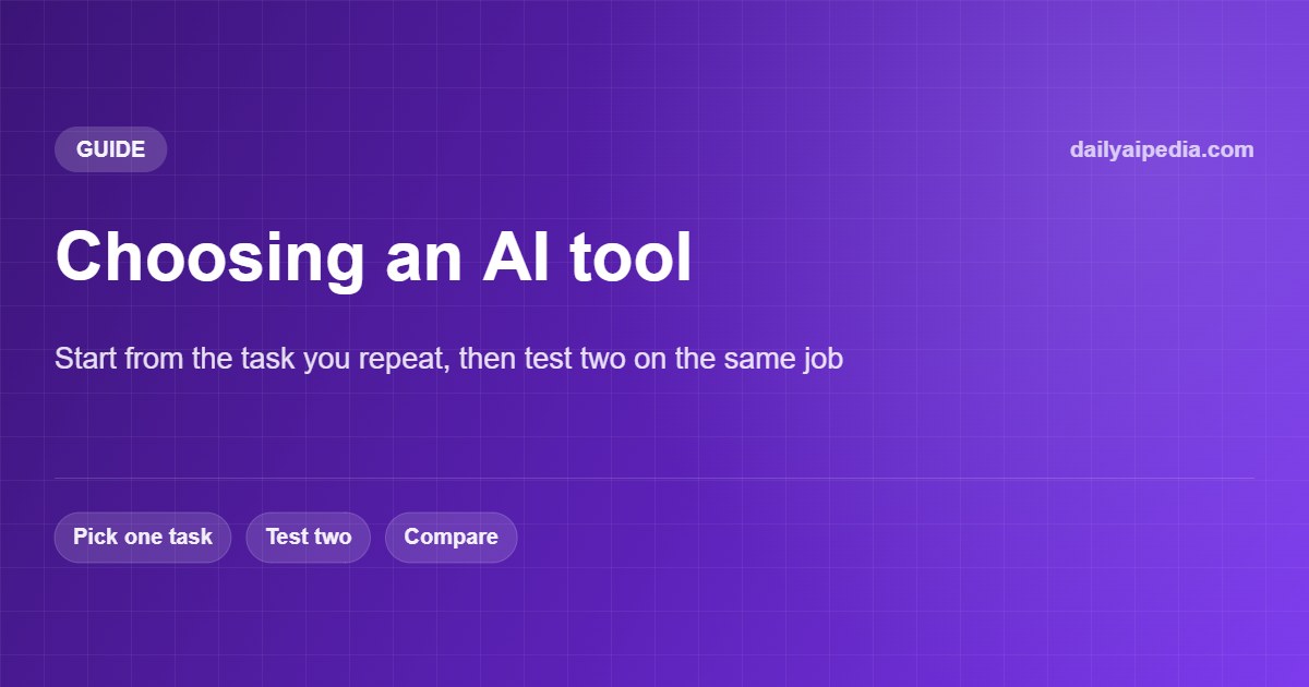 How to Choose the Right AI Tool Without Wasting Money