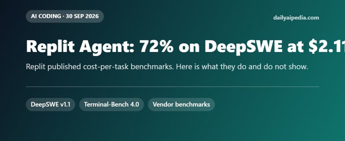 Replit Agent Benchmarks: 72% on DeepSWE at $2.11 a Task, and What That Number Hides